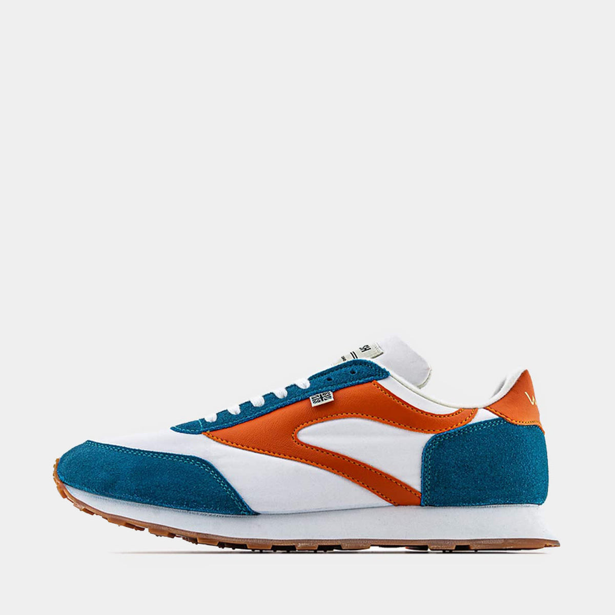 Norman Walsh - Retro Shoes - Horwich - White Teal Orange 