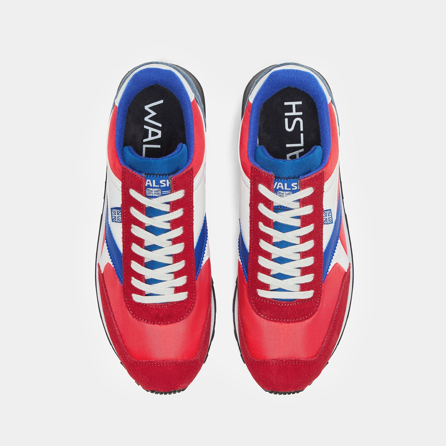Norman Walsh - Retro Shoes - Tornado - Red Blue White - Made in UK