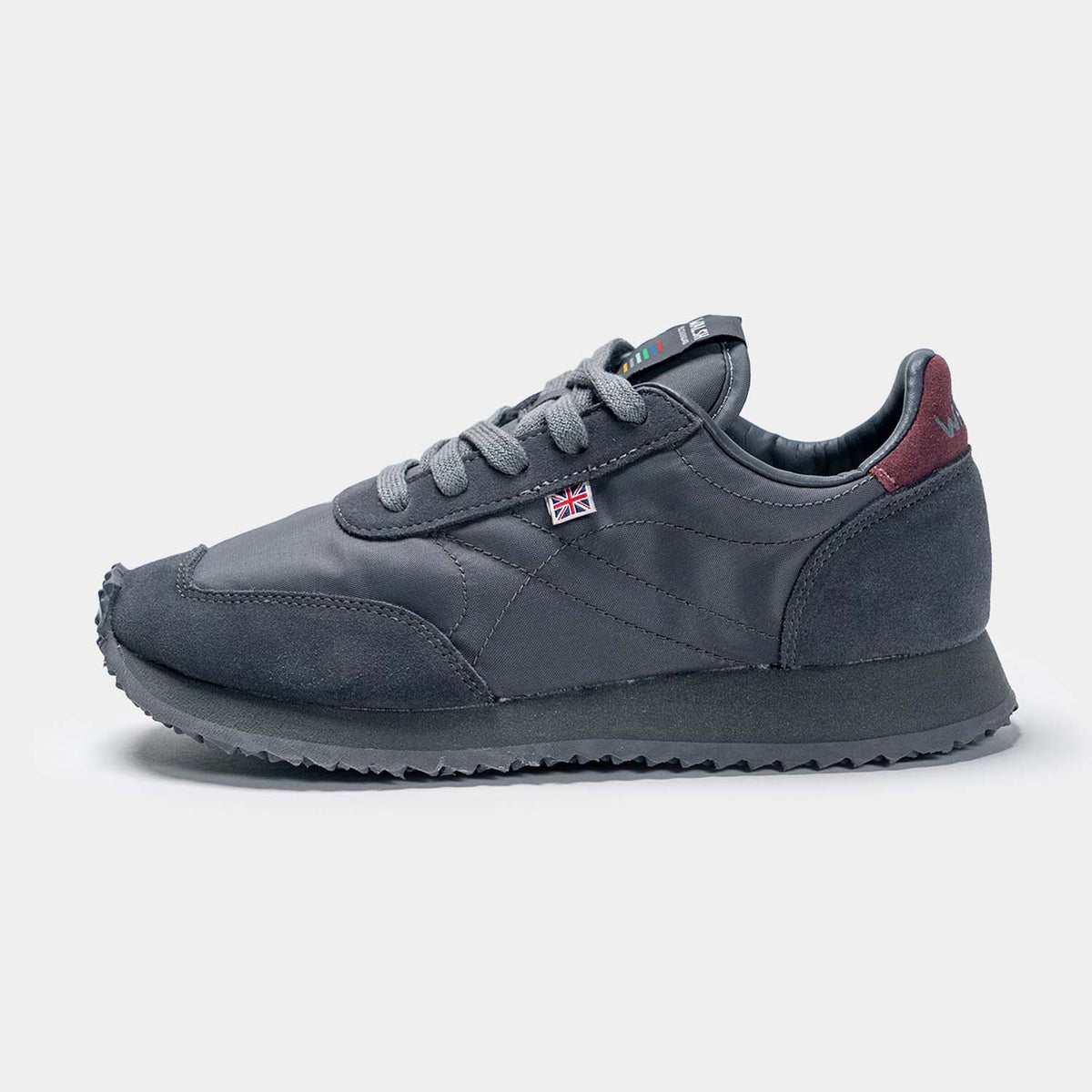 Unisex × Retro Tornado Lite Sneakers in Gray Burgundy