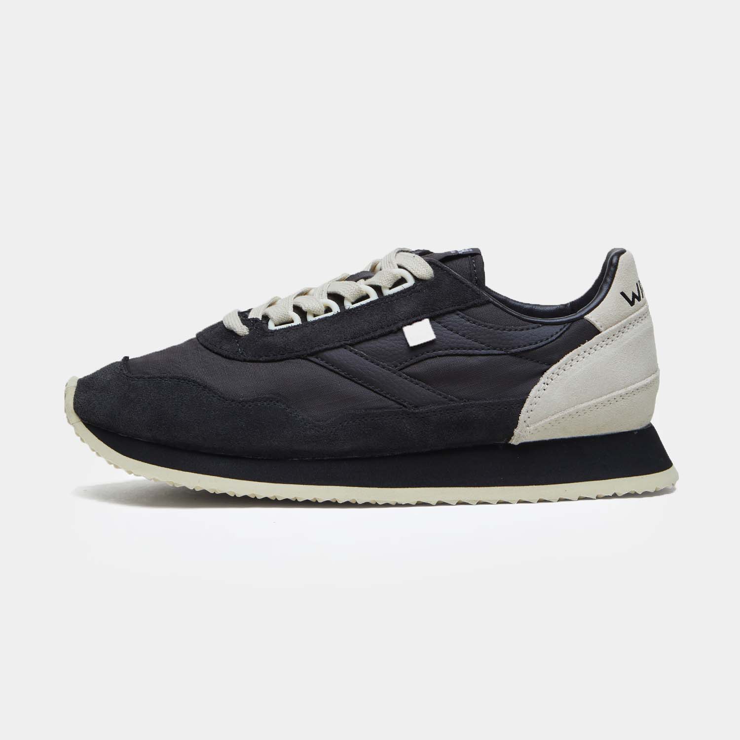 Norman Walsh - Retro Shoes - Ensign - Black & Cream - Handcrafted